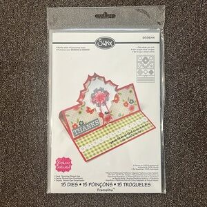 Sizzix Framelits Stand-Ups Stephanie Bernard Card Charming 659644  NWT